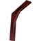 Ekena Millwork Legacy Steel Bracket, Hammered Bright Red 2"W x 12"D x 12"H BKTM02X12X12LEHRE - alternate 1